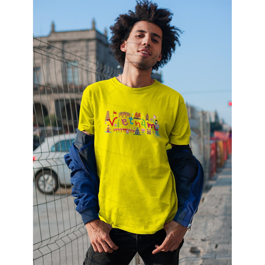 Áo thun Unisex Cotton - travel Việt Nam - Tôi Yêu Việt Nam