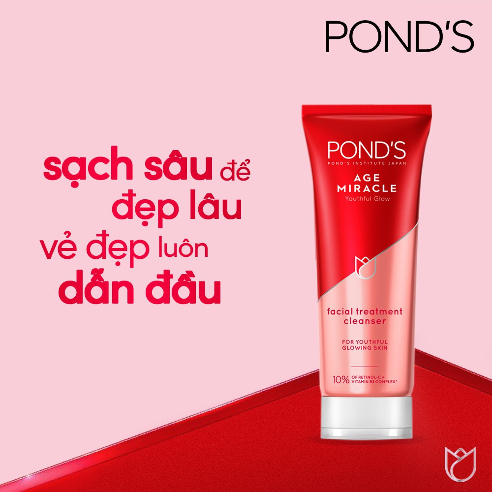 Sữa rửa mặt ngăn ngừa lão hoá Pond's Age Miracle Thái Lan 100g