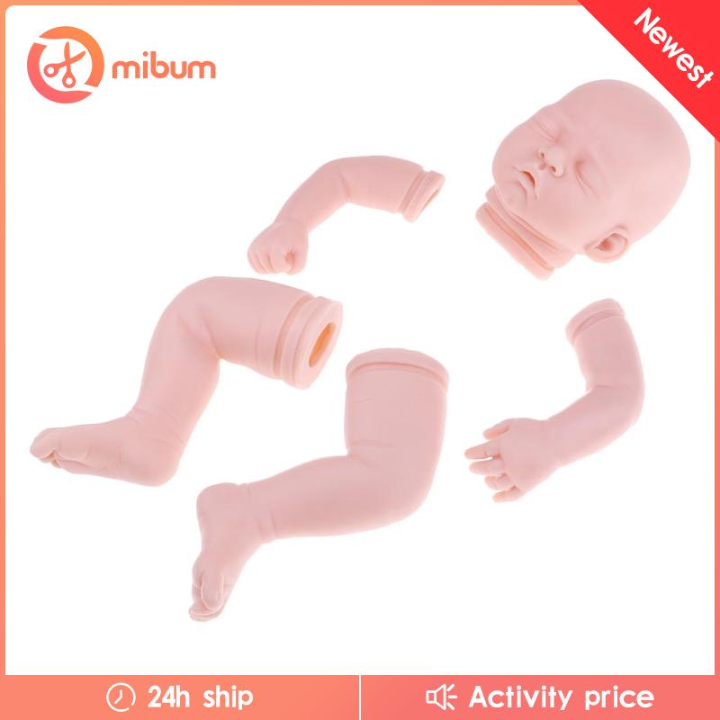 Bộ tay + chân + đầu đồ chơi chưa có họa tiết dùng làm búp bê thủ công 20 inch