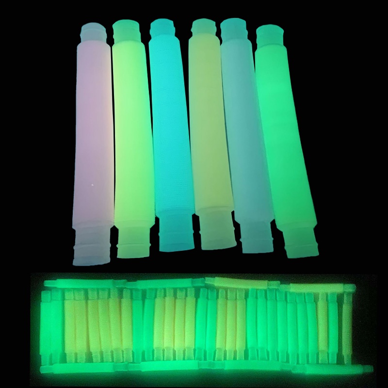 Đồ Chơi Bóp Giảm Căng Thẳng Hình Ống Phát Sáng