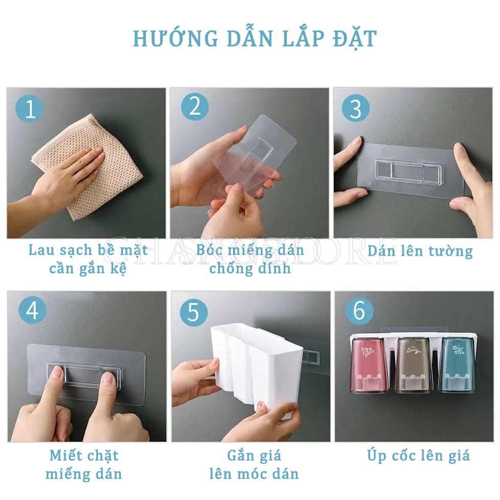 Giá Đựng Bàn Chải Đánh Răng Gắn Tường Đa Năng