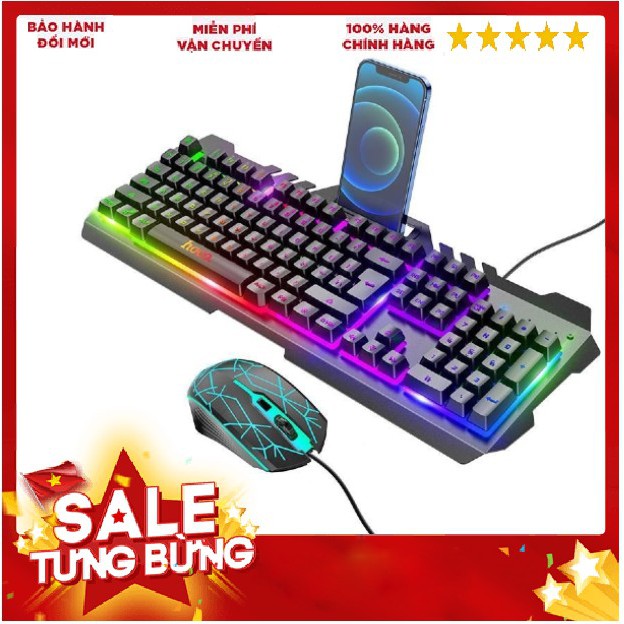 Bộ bàn phím kèm chuột cao cấp Gaming Hoco Di16 LED RGB bảo hành chính hãng