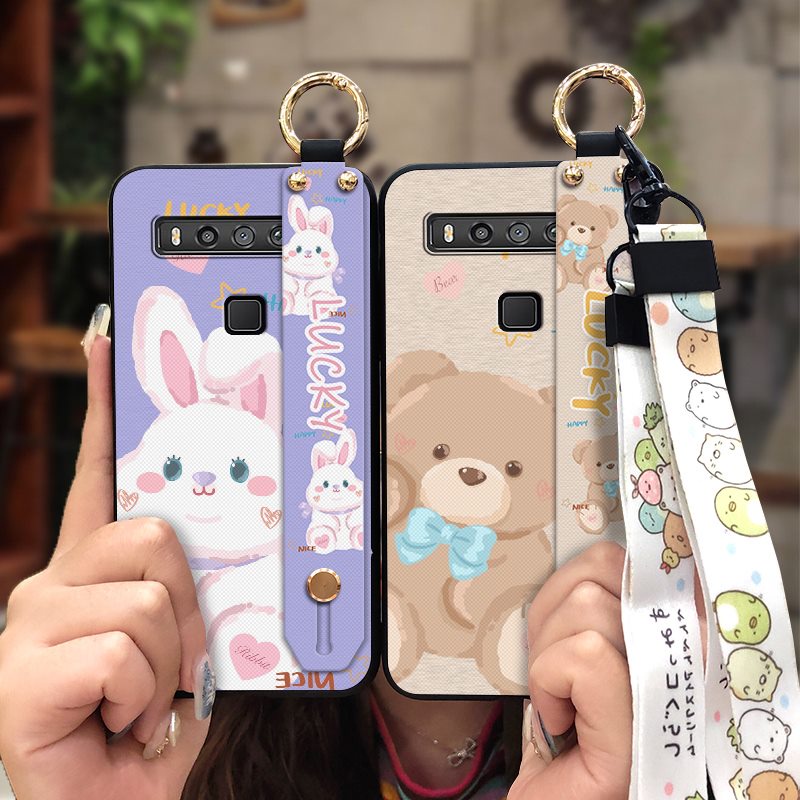 Ốp Điện Thoại Họa Tiết Hoa Hướng Dương Thời Trang Chống Nước/ Bụi Bẩn Kèm Dây Đeo Tay Cho TCL 10 5G UW