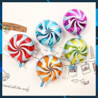 [Giá Sỉ] Bóng hình kẹo xoắn trang trí sinh nhật size 50cm