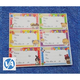 [BTS] Nhãn vở chibi BTS - BT21