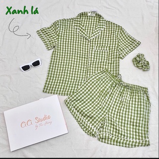 Set bộ ngủ kẻ caro CICISTUDIO