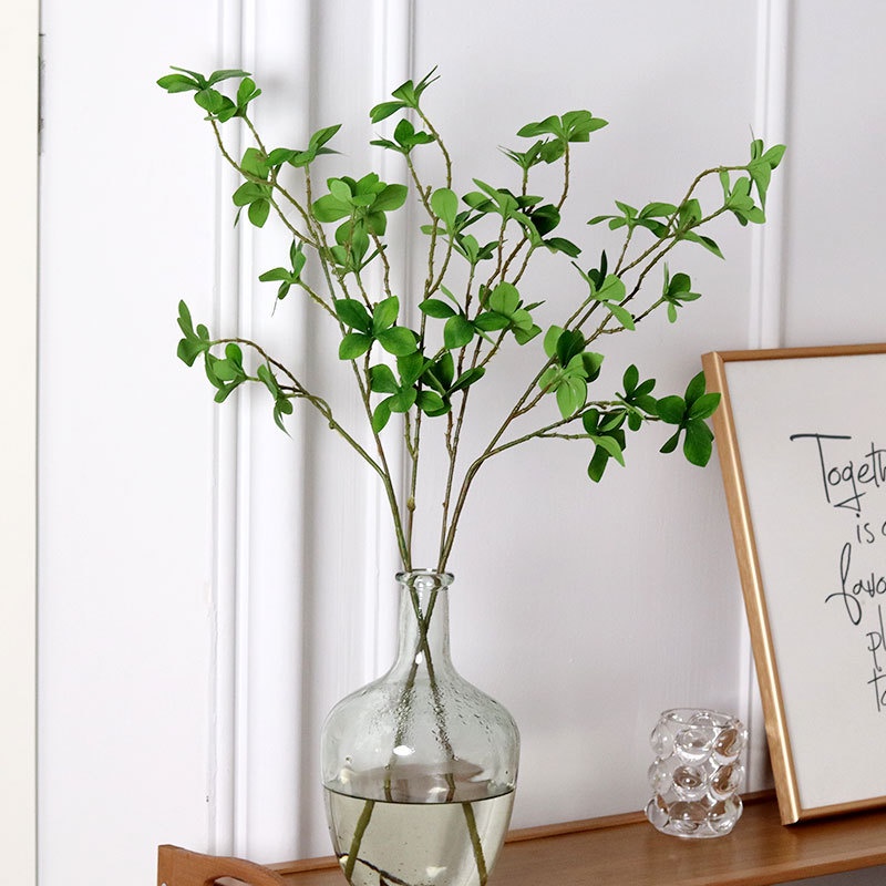 【Flower room gir】Hoa giả-Cây nhân tạo-Đồng hồ treo nhân tạo 70cm-Cành cây giả-Trang trí nhà cửa