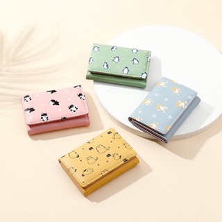 Ví nữ ví mini gập gọn họa tiết cute