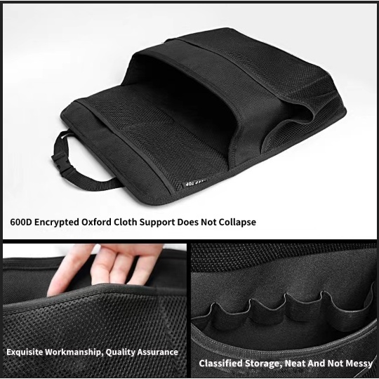 Túi Lưới Đựng Đồ Bằng Da Dày Dặn Treo Sau Ghế Xe Hơi