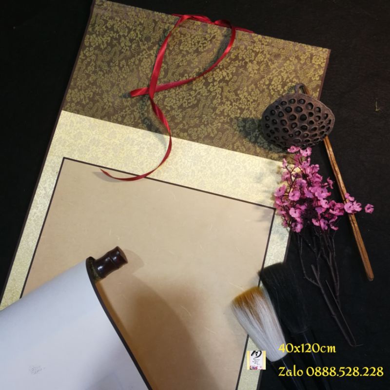 Giấy biểu lụa viết thư pháp cỡ trung 40cm