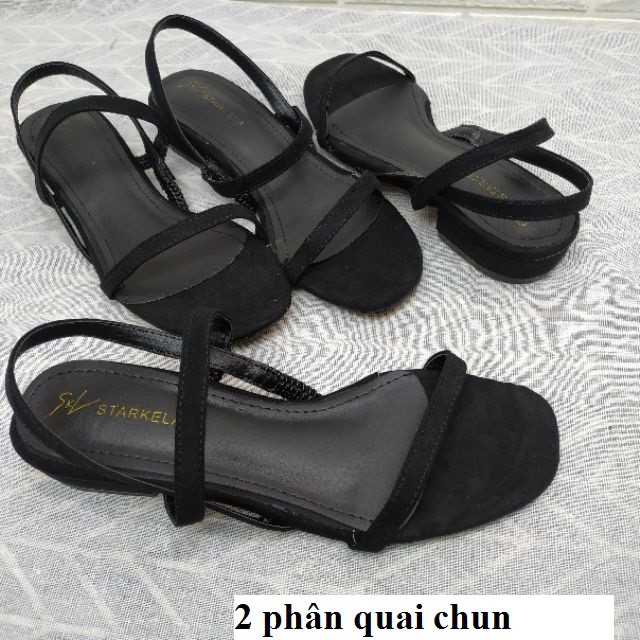 Sandal Da Lộn 2 Phân Mẫu Mới Nhất (Quai Cài Và Quai Chun)