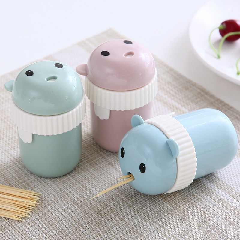 Hộp Đựng Tăm Xỉa Răng Hình Gấu Dễ Thương