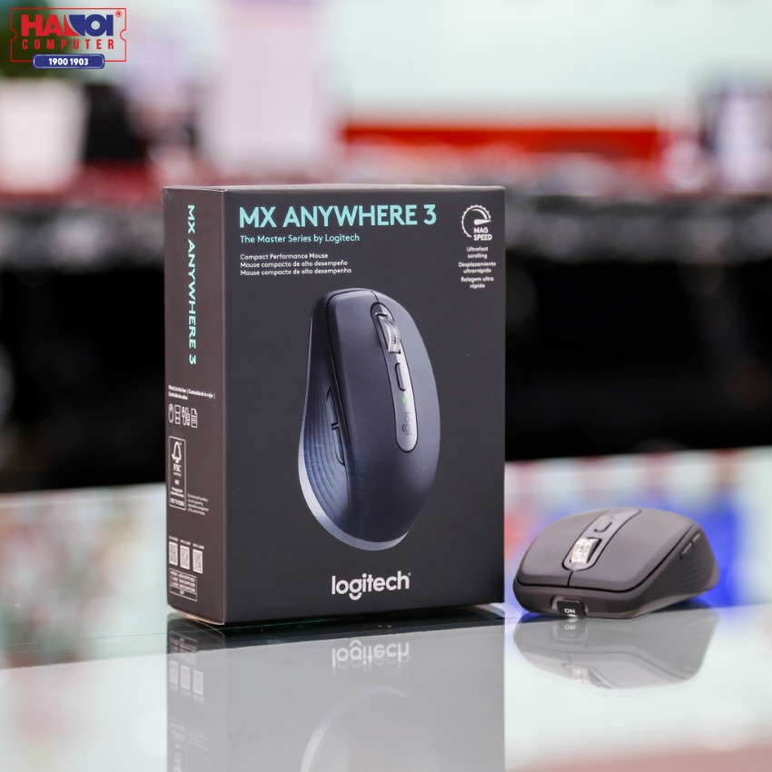 Chuột Logitech MX Anywhere 3 Graphite (USB/Wireless/Bluetooth/Đen/910-005992), độ phân giải 4000 DPI