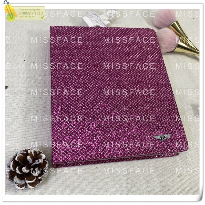 sổ trưng mẫu móng bìa kim tuyến lấp lánh _120 ô