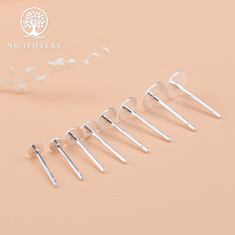 Combo 10 đinh bạc đầu dẹp - Ngọc Qúy Gemstones