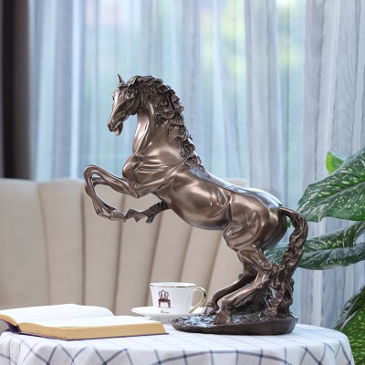 Tượng decor phòng khách, Tượng Ngựa Tung Vó - Trang Trí Nội Thất Cao Cấp