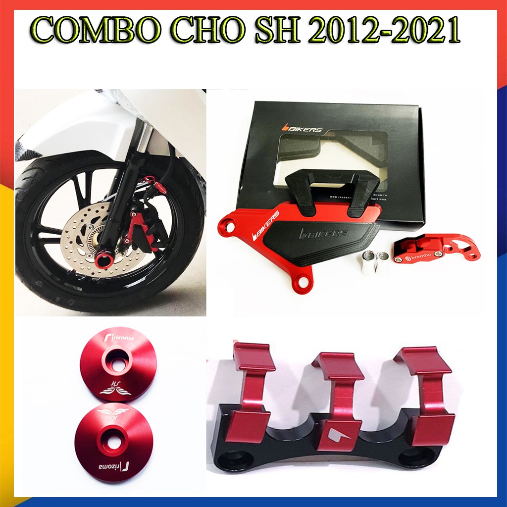 Combo 4 món ốp cnc cho SH 2010-2021 bikers chính hãng