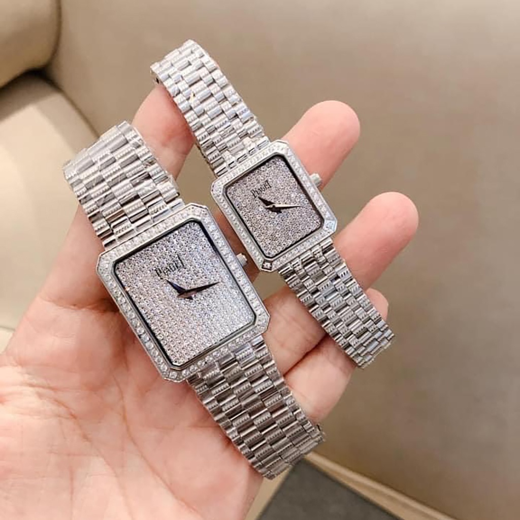 Đồng Hồ Nam Nữ Piaget mặt full đá máy nhật sang trọng đẳng cấp full box