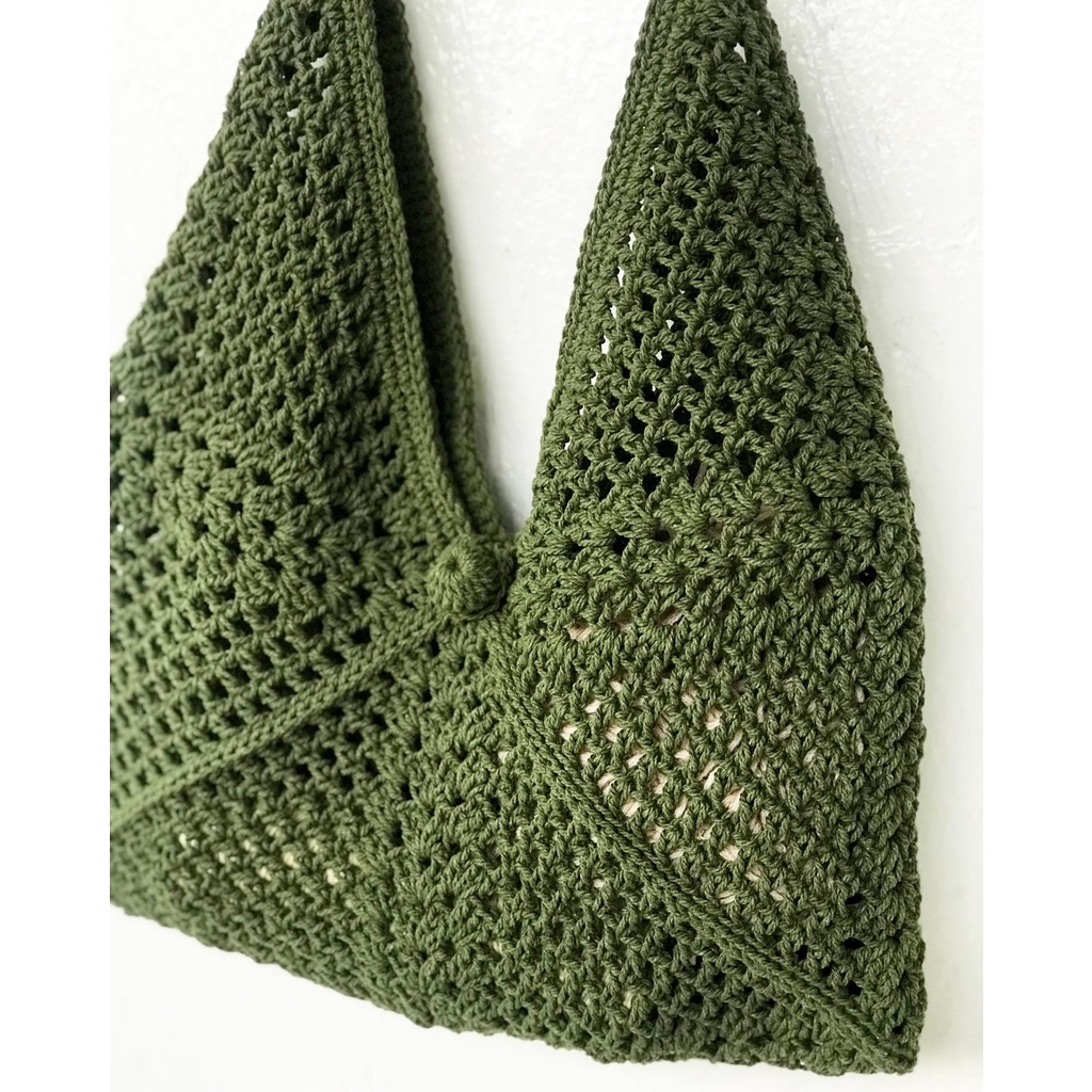 Túi lưới móc len handmade