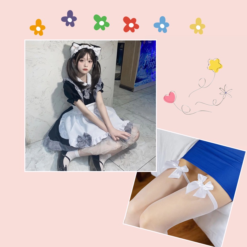 [O] Maid cosplay - Đầm hóa trang hầu gái họa tiết phối kẻ caro người giúp việc dễ thương [Miu Cosplay] | BigBuy360 - bigbuy360.vn