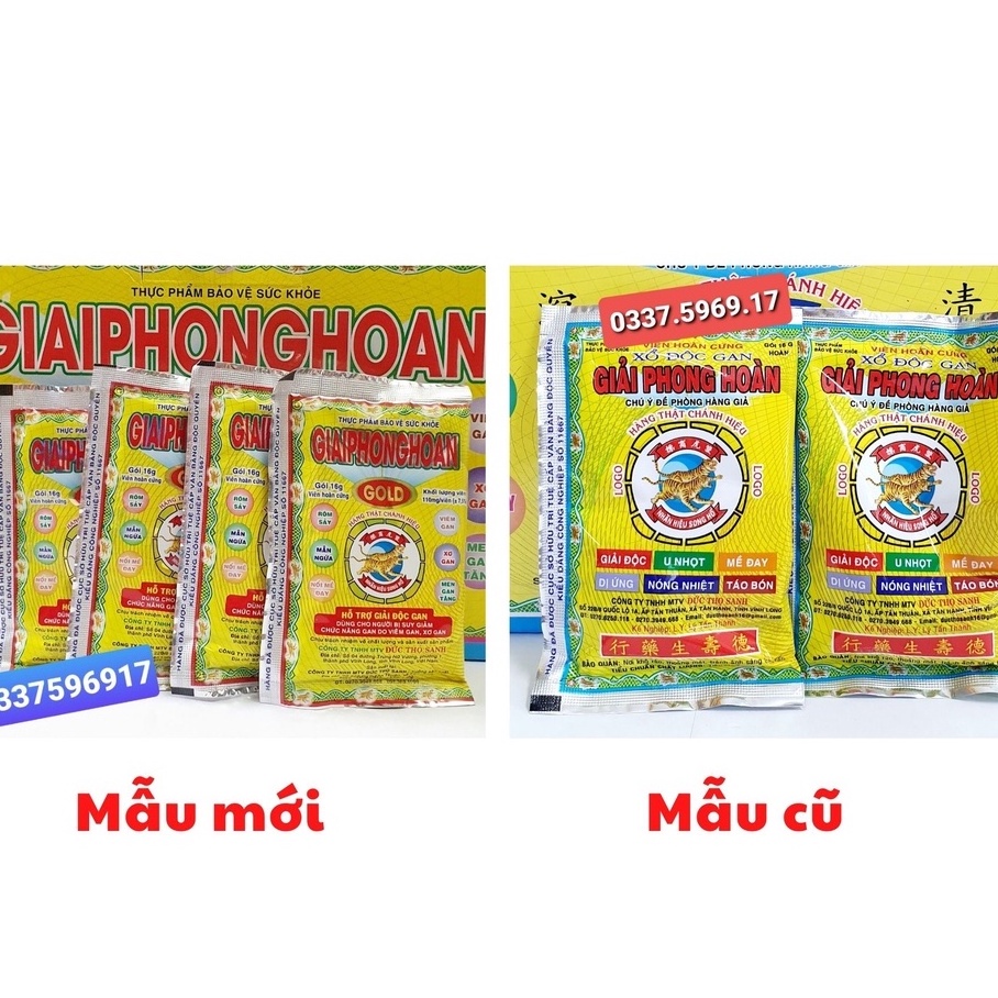 COMBO 10 GÓI GIẢI PHONG HOÀN - HỔ TRỢ THANH NHIỆT - GIẢI ĐỘC - NGỪA TÁO BÓN