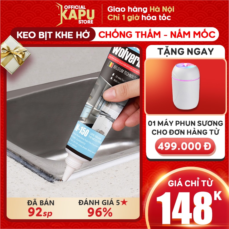 Keo bịt khe hở, chống thấm nước, nấm mốc siêu bền - Phụ Kiện Cửa KAPU