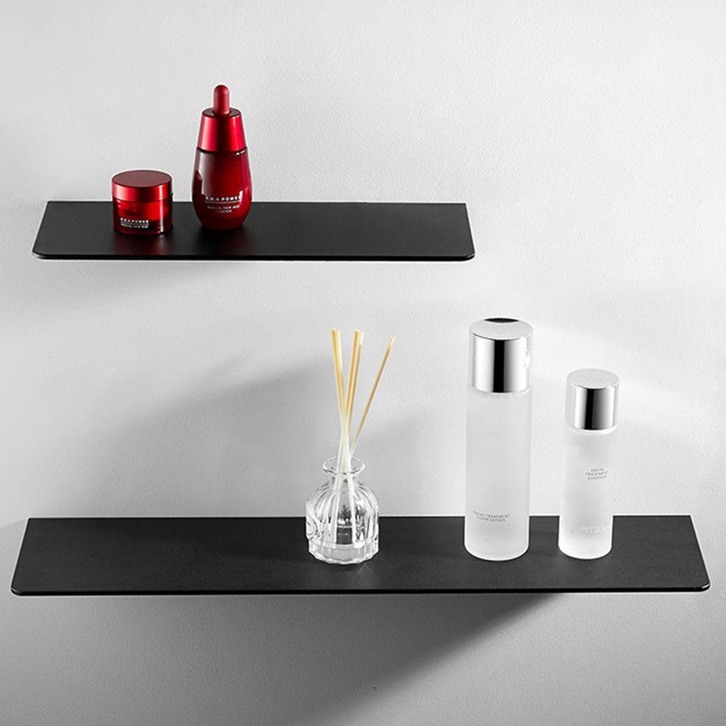 Kệ Hợp Kim Nhôm Gắn Tường Nhà Tắm Màu Trắng Đen 30 / 40 / 50 cm