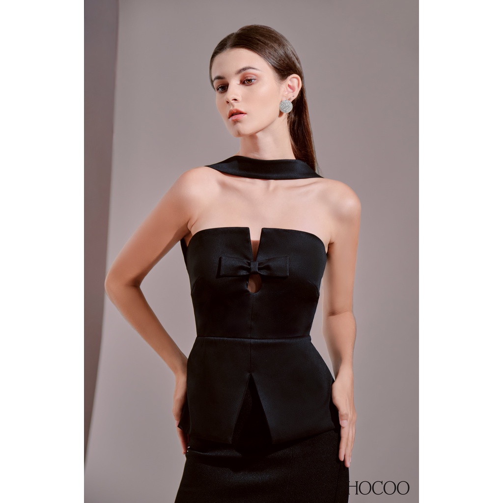 Áo cúp ngực CHOCOO Clarissa Top thiết kế phối dây choàng cổ - Form Peplum