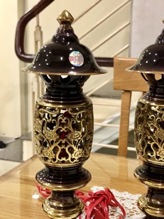 CẶP ĐÈN ĐIỆN BẰNG ĐỒNG
