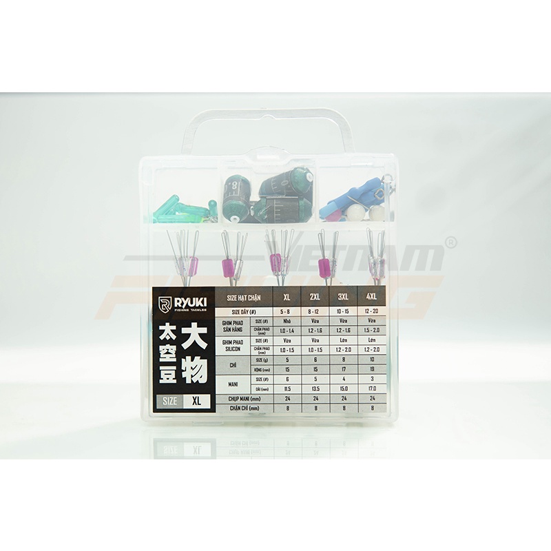 SET phụ kiện làm dây trục câu cá săn hàng RYUKI (1 hộp 05 bộ)