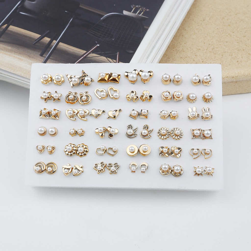 Set 36 cặp khuyên tai nữ trang Beadia tạo hình độc đáo
