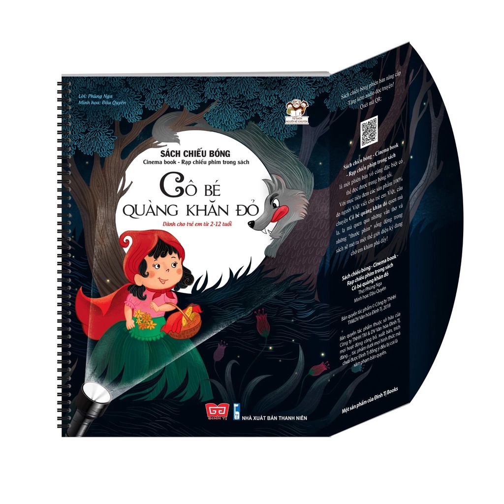 Sách chiếu bóng - Cinema book - Rạp chiếu phim trong sách - Cô bé quàng khăn đỏ