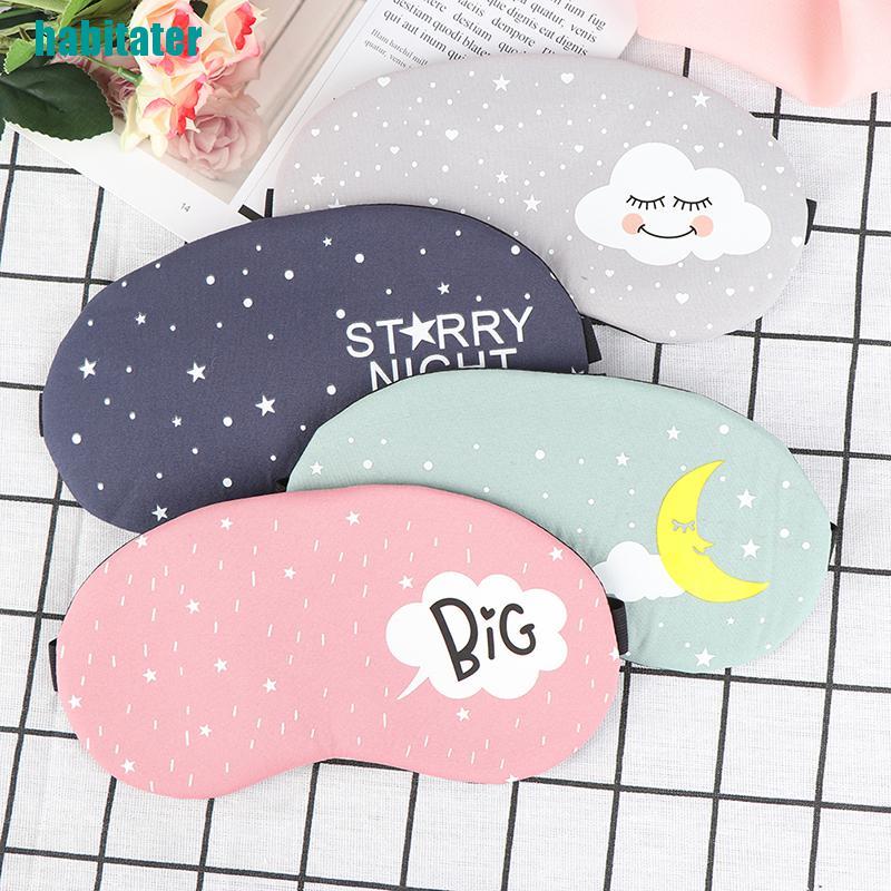Bịt Mắt Ngủ Chất Liệu Cotton Họa Tiết Hoạt Hình Sáng Tạo