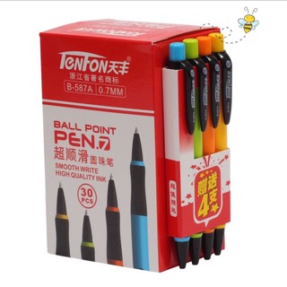 Bút bi mực xanh Tenfon nét 0.7