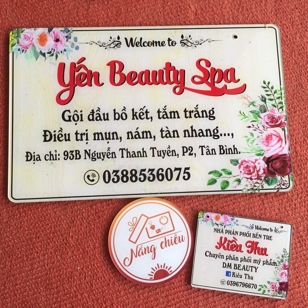 [BẢNG HIỆU MICA TREO SHOP] - Công cụ bán hàng online thiết kế và in hình theo yêu cầu