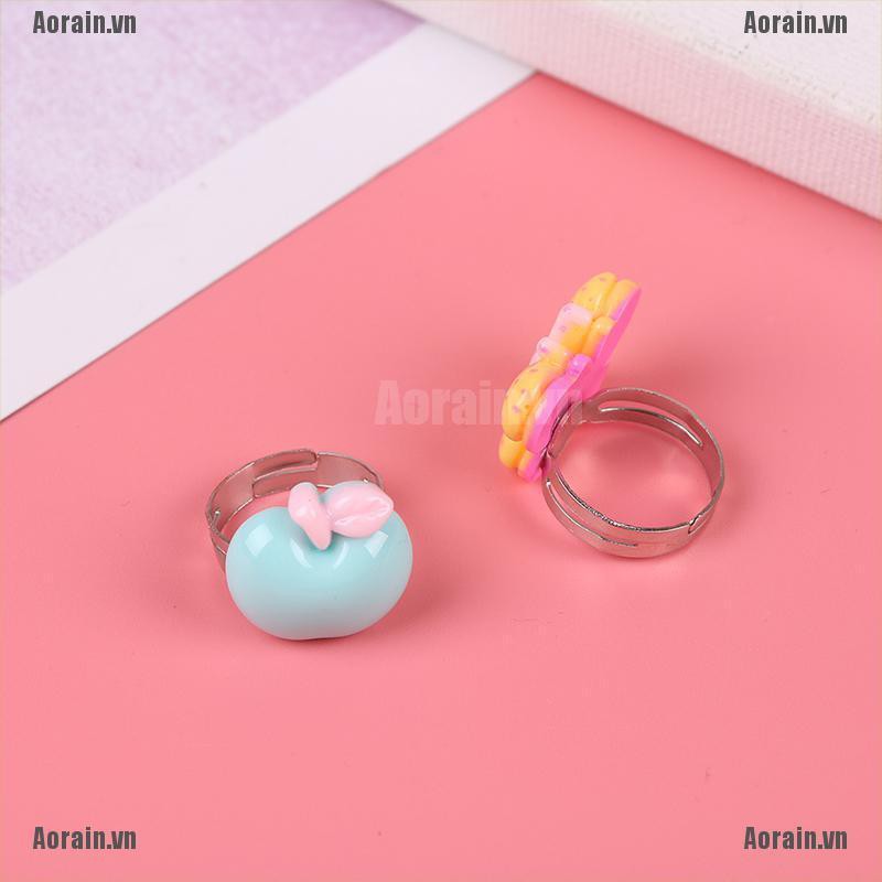 MT 10Pcs Adjustable cartoon rings party favors kids toy NY