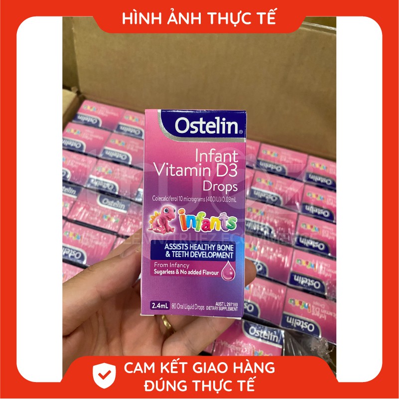 Vitamin D3 Ostelin nhỏ giọt cho trẻ sơ sinh và trẻ nhỏ [Úc] Ostelin Kids Vitamin D3 Drop [Chính hãng]