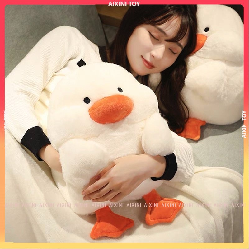 🔥3 trong 1🔥 Gối ôm Vịt Duck hand warmer 3 trong 1 văn phòng công sở chăn gối làm ấm tay 38x32 170x90