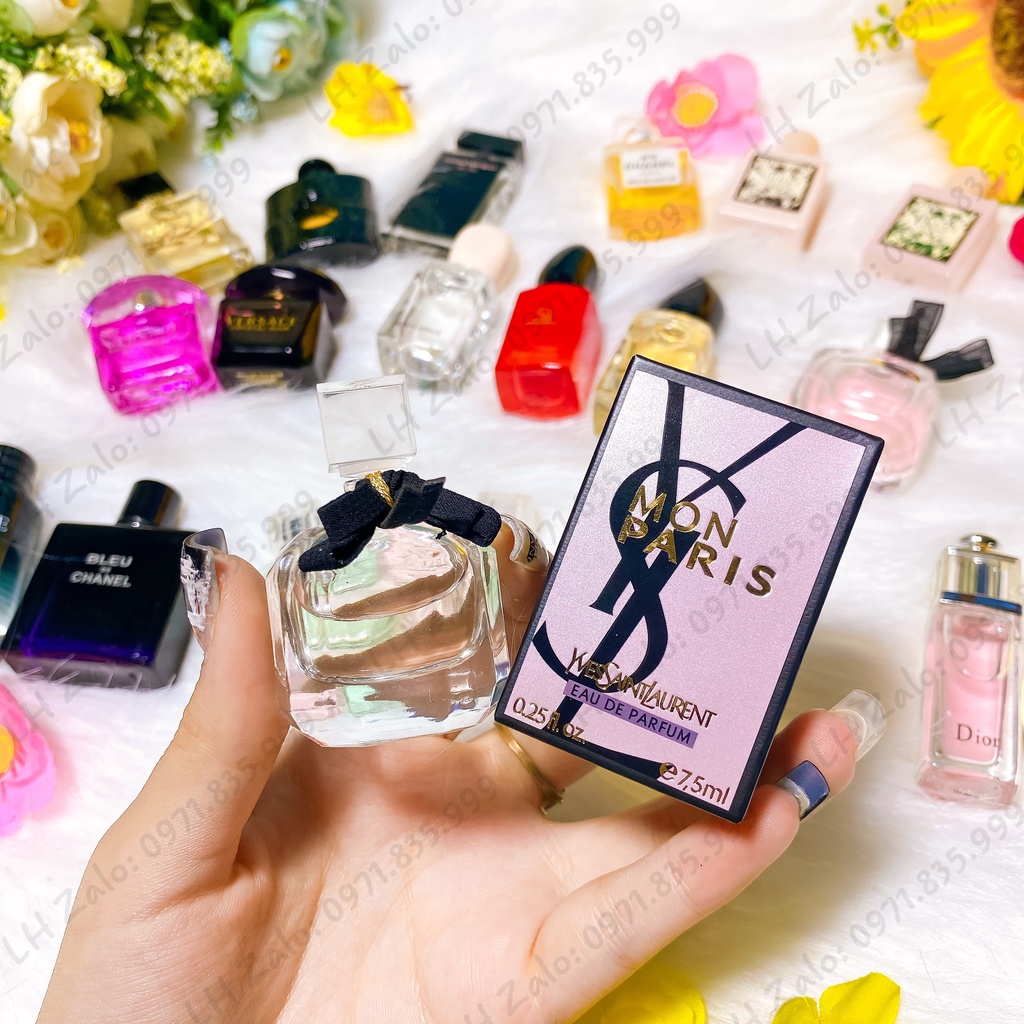 Nước Hoa Nữ YSL Mon Paris, YSL Libre 7,5ml, Black Opium, Nước Hoa Mini Nữ hàng chính hãng full box