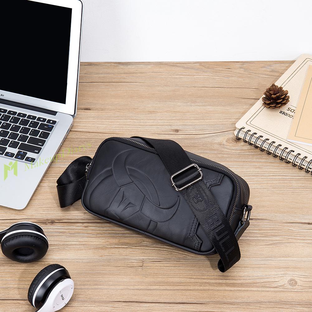 [Hàng Mới] Túi đeo chéo da bò dập nổi vintage màu trơn cho nam | BigBuy360 - bigbuy360.vn