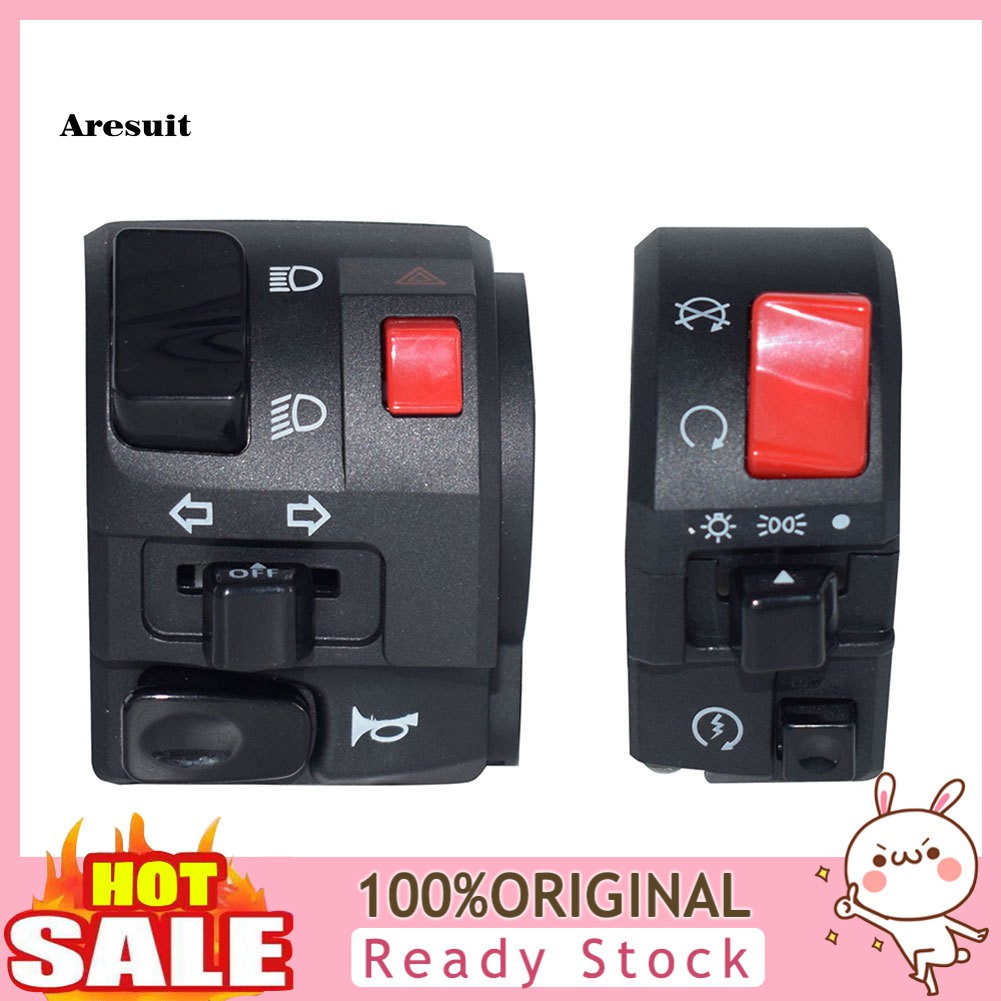 1 Cặp Công Tắc Đèn Xi Nhan / Còi Gắn Tay Lái Xe Máy