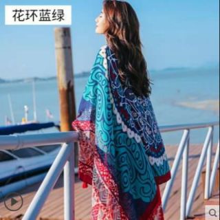 (Order) Khăn choàng thổ cẩm đi biển