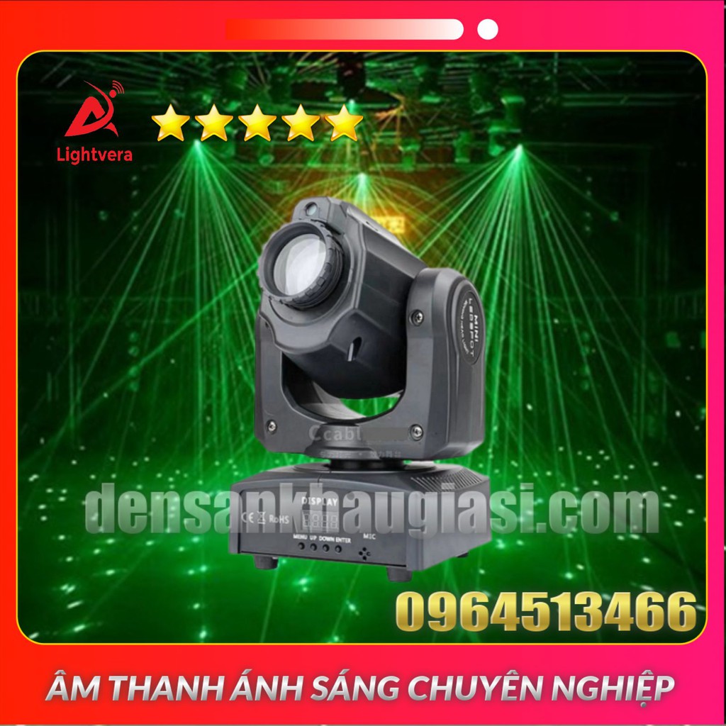 Đèn Moving Head 30w Laser Đèn Sân Khấu Mini Cho Phòng Karaoke Đèn Sân Khấu Lightvera