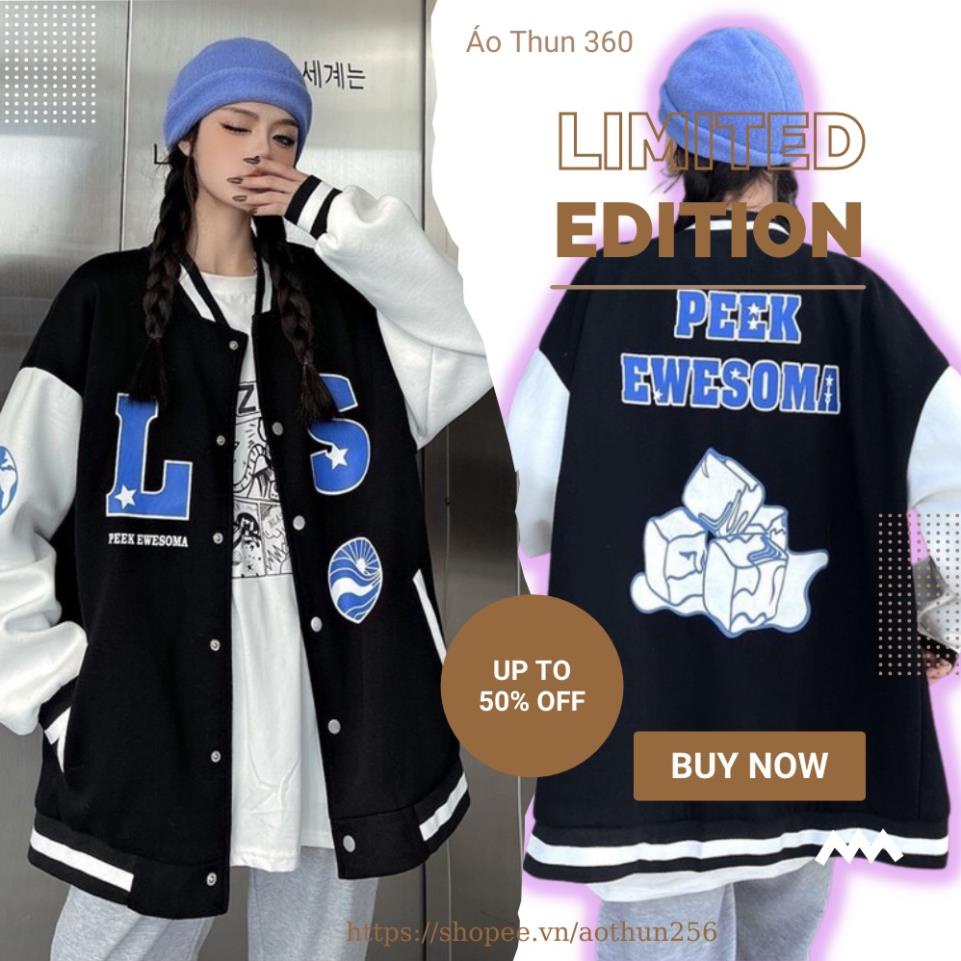 Áo Bomber Jacket 2 Lớp LS02 unisex nam nữ thu đông, áo khoác gió nam nữ 2 lớp phong cách ulzzang Đẹp