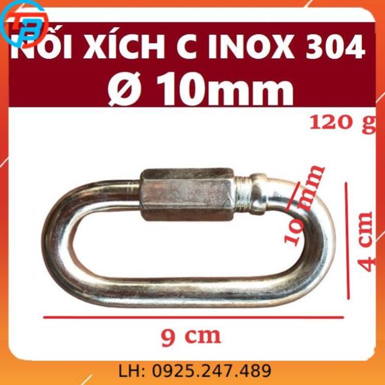 Móc nối xích, khóa xích INOX [ Phi 10mm ] CÁP THÉP Thái Bình VinàN