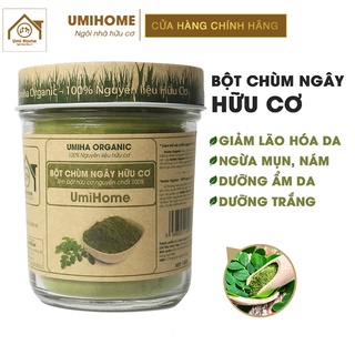 Bột đắp mặt nạ Chùm Ngây nguyên chất UMIHOME 135g dùng dưỡng da ngừa mụn cấp ẩm cho da hiệu quả - Handmade