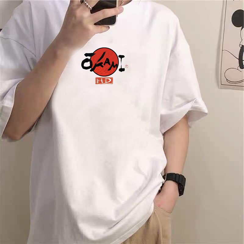 Áo thun tay lỡ Unisex in hình sói đủ size M L XL XXL