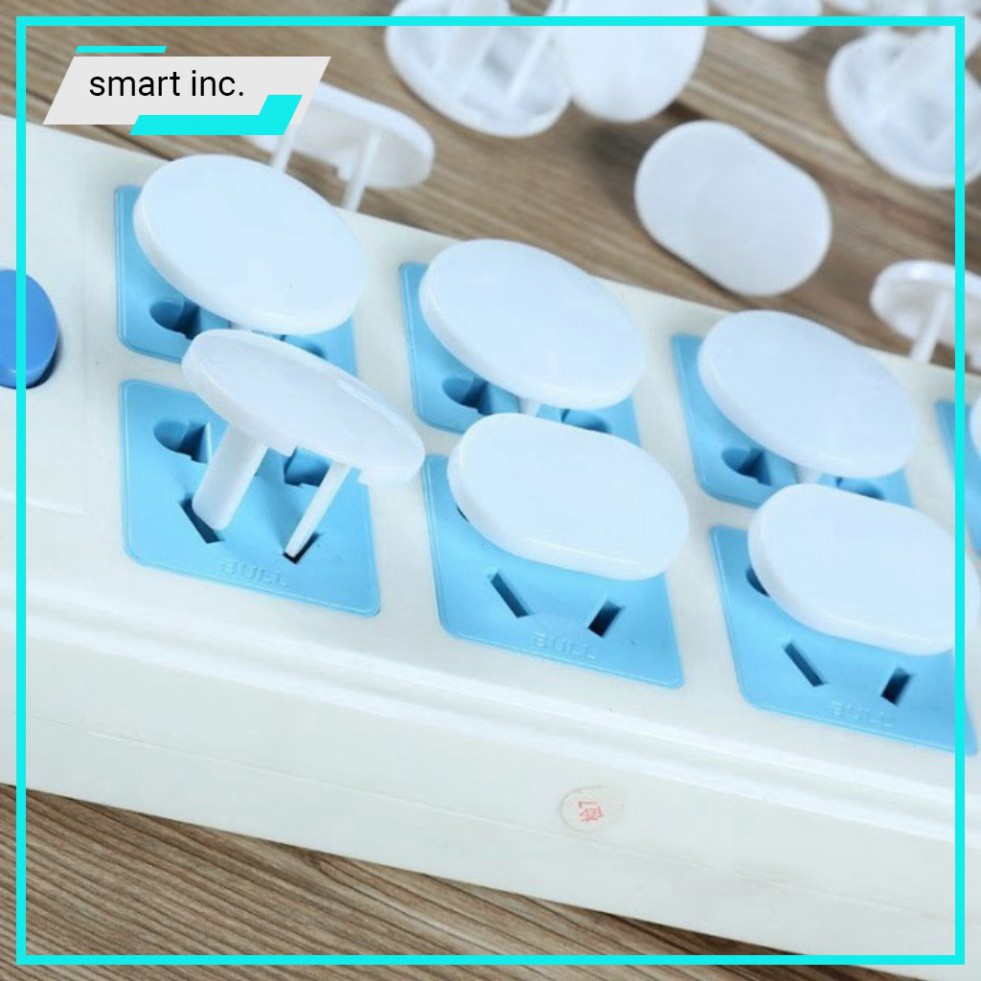 Nút Nắp Nhựa Cách Điện 2 Chân Che Kín Lỗ Ổ Điện Chống Giật Nút Bịt Che Ổ Cắm Điện Bảo Vệ An Toàn Cho Bé Trẻ Em