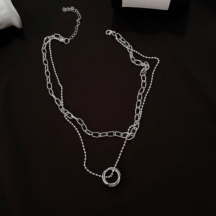 Dây chuyền 22358 nhiều lớp dáng ngắn thiết kế đơn giản