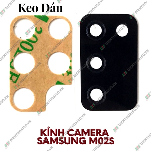 Mặt kính camera samsung m02s có sẵn keo dán